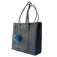 All Black Woven Tote