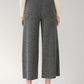 WIDE LEG TROUSERS - SHADOW GREY HEATHER