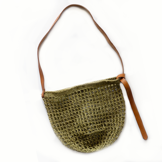 Maria Woven Market Bag | Green