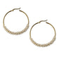 Pearl Hoop Embera Earrings