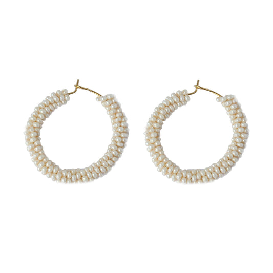 Pearl Chunky Hoop