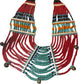 African Trade Bead Bib Necklace
