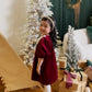 Rosemoor Dress |  Winterberry Red  Cotton Velvet