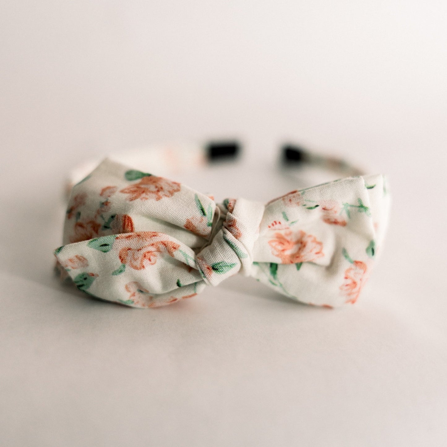 Three Little Bows Headband- Peony Charm