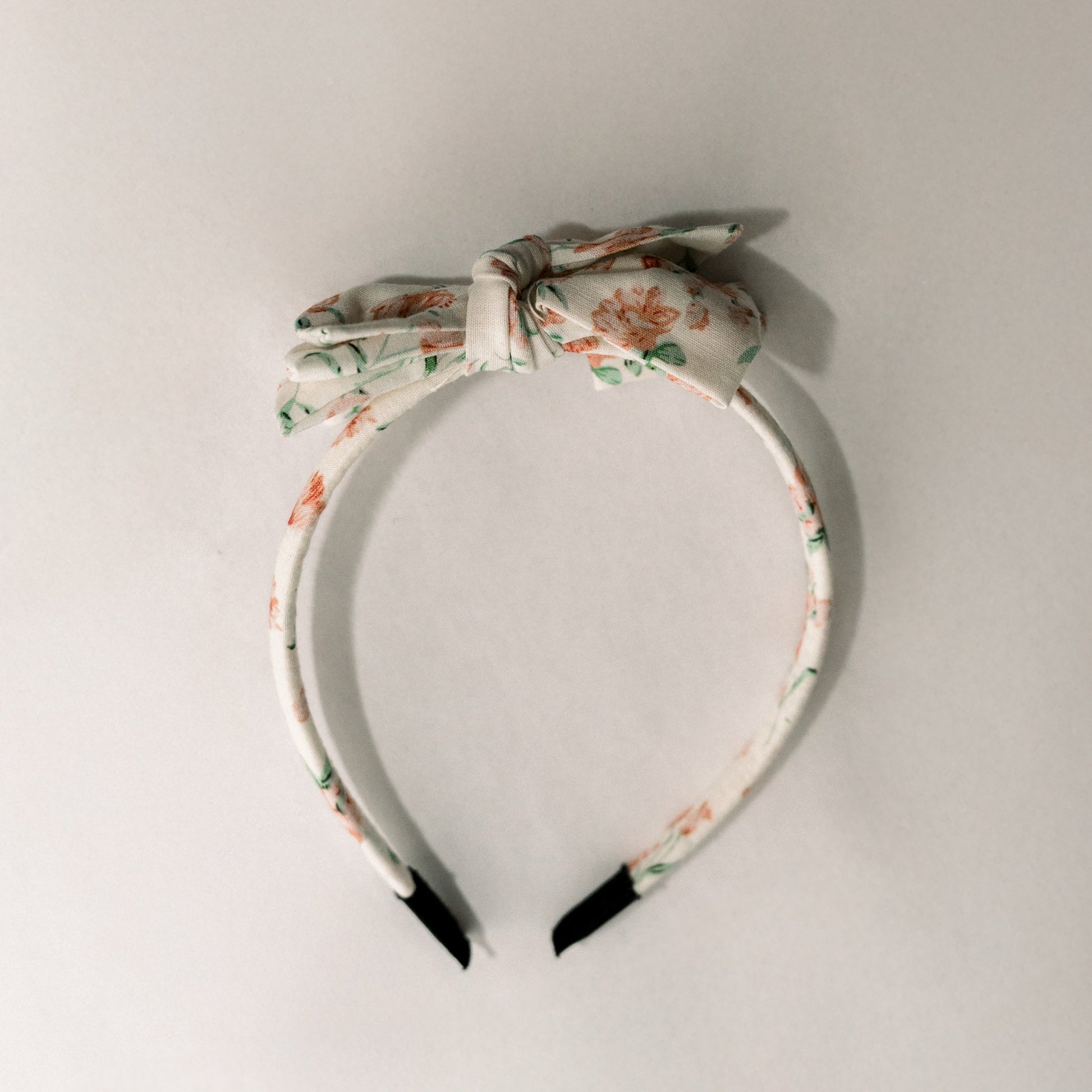 Three Little Bows Headband- Peony Charm
