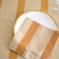 Oh! Stripes (Ochre) Block Print Napkins