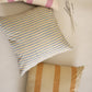 Oh! Stripes (Ochre) Block Print Pillow