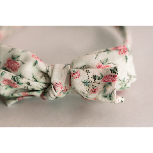 Three Little Bows Headband- Wild Rose