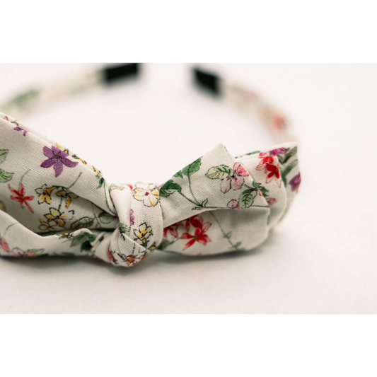 Three Little Bows Headband- Phlox