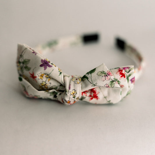 Three Little Bows Headband- Phlox
