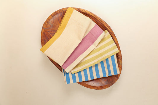 Oh! Stripes Multi-coloured Napkins, Set of 4