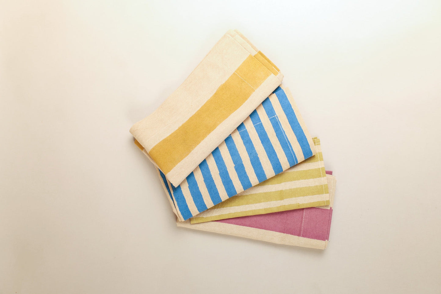 Oh! Stripes Multi-coloured Napkins, Set of 4