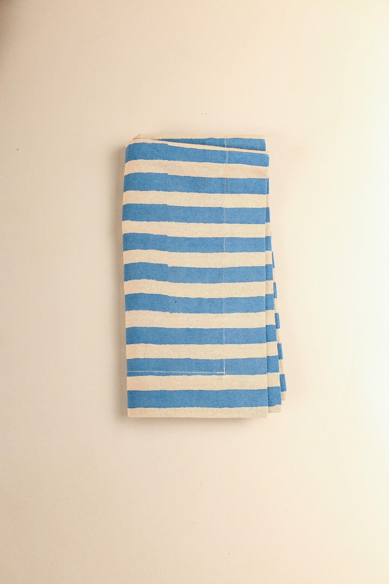 Oh ! Stripes (Blue) Block Print Napkin