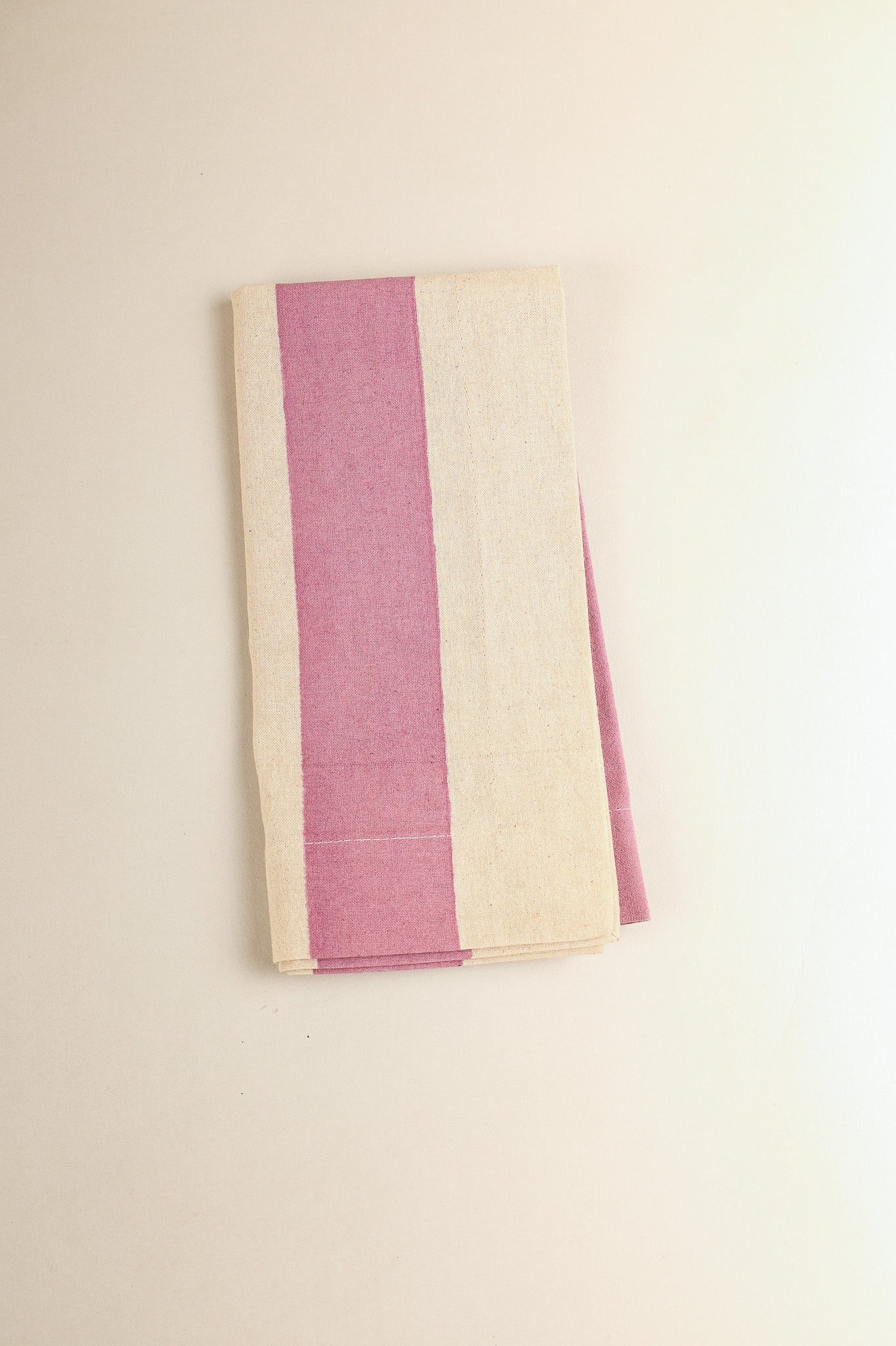 Oh ! Stripes (Rose) Block Print Napkin