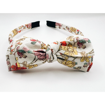 Three Little Bows Headband- Midsummer Vine