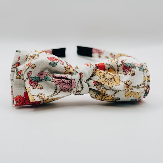 Three Little Bows Headband- Midsummer Vine