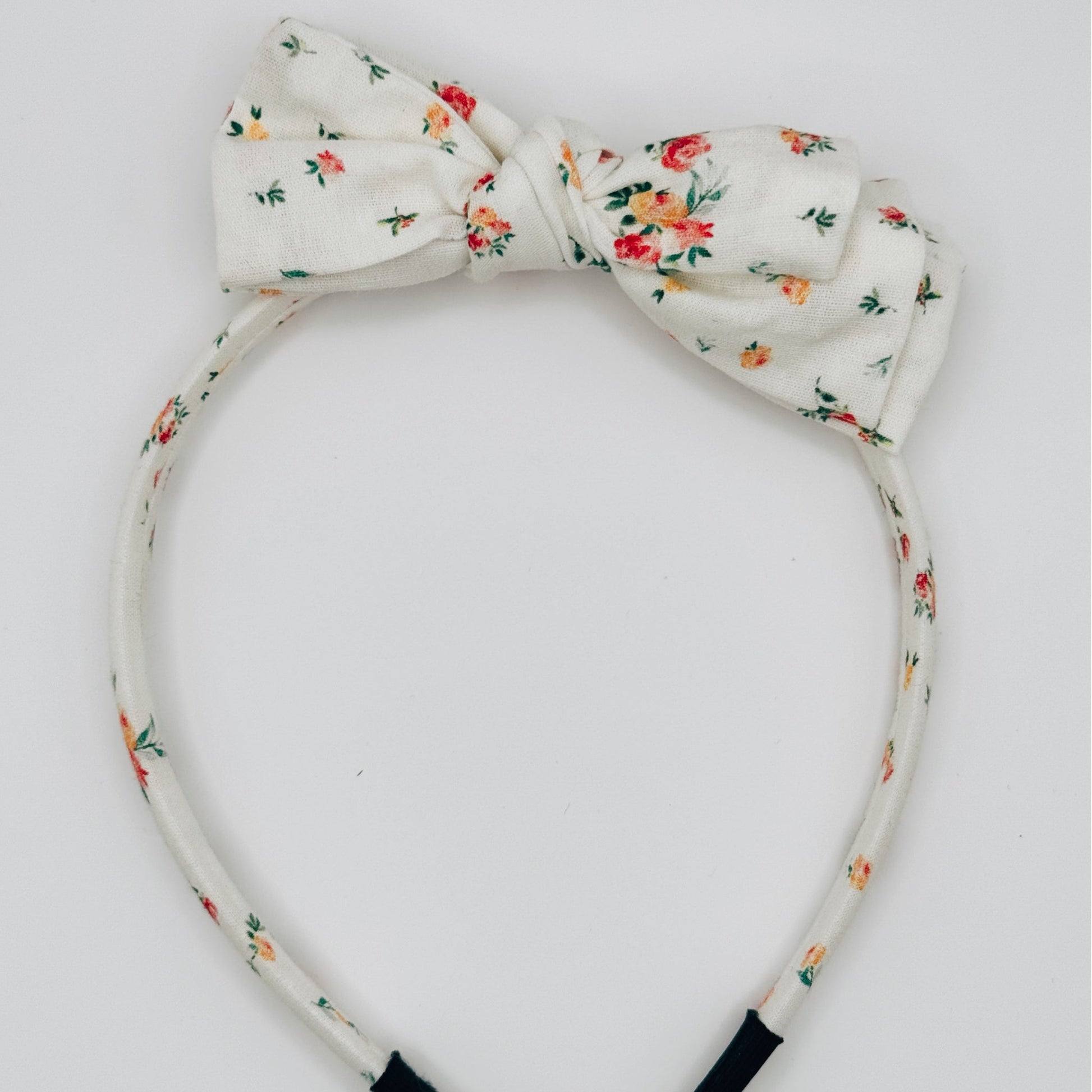 Three Little Bows Headband- Heirloom Blooms