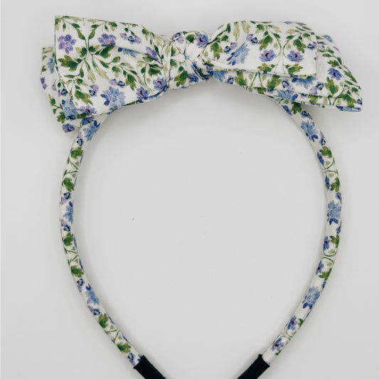 Three Little Bows Headband- Lobelias