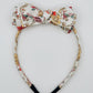 Three Little Bows Headband- Midsummer Vine