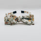 Three Little Bows Headband- Mustard Sage Bloom