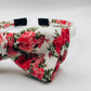 Three Little Bows Headband- Éclosion au jardin des roses