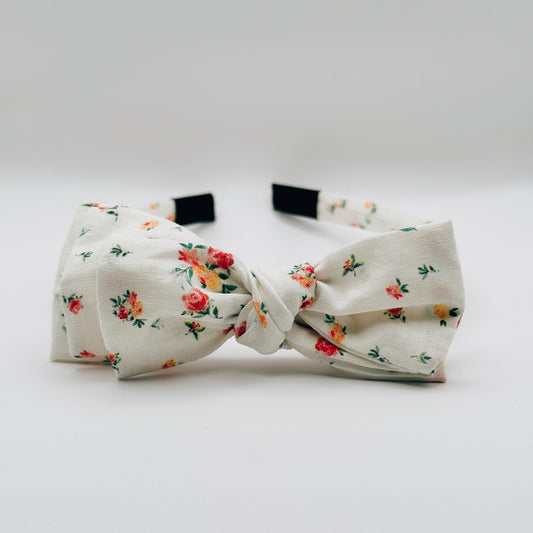 Three Little Bows Headband- Heirloom Blooms