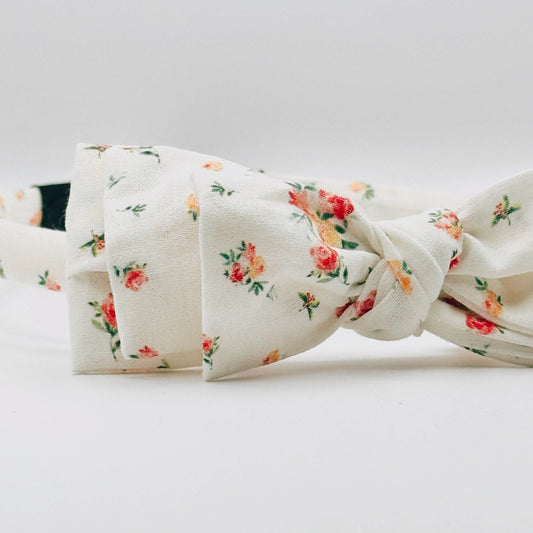 Three Little Bows Headband- Heirloom Blooms