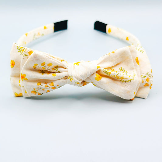 Three Little Bows Headband- Sonny Blossom