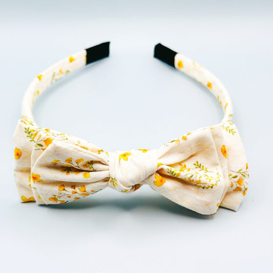 Three Little Bows Headband- Sonny Blossom