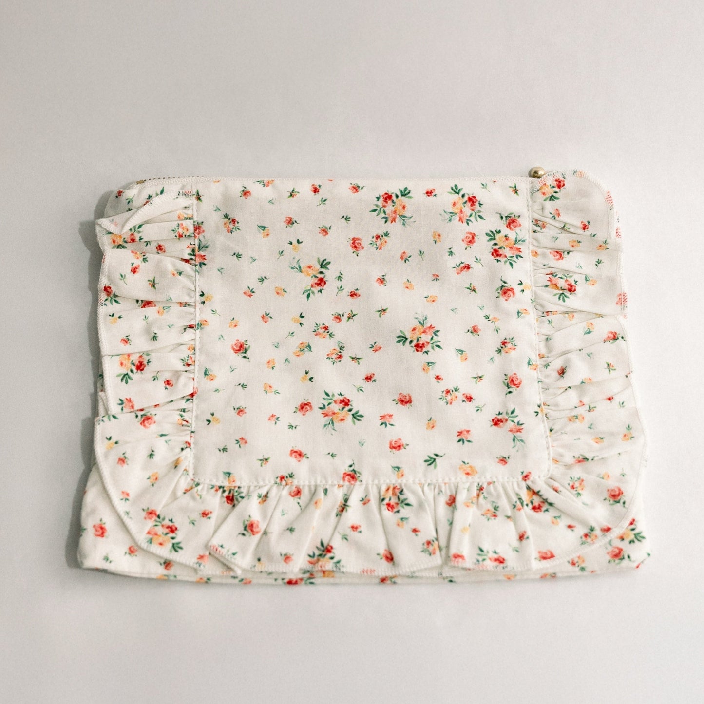 Vintage-Inspired Floral Pouch- Heirloom Bloom