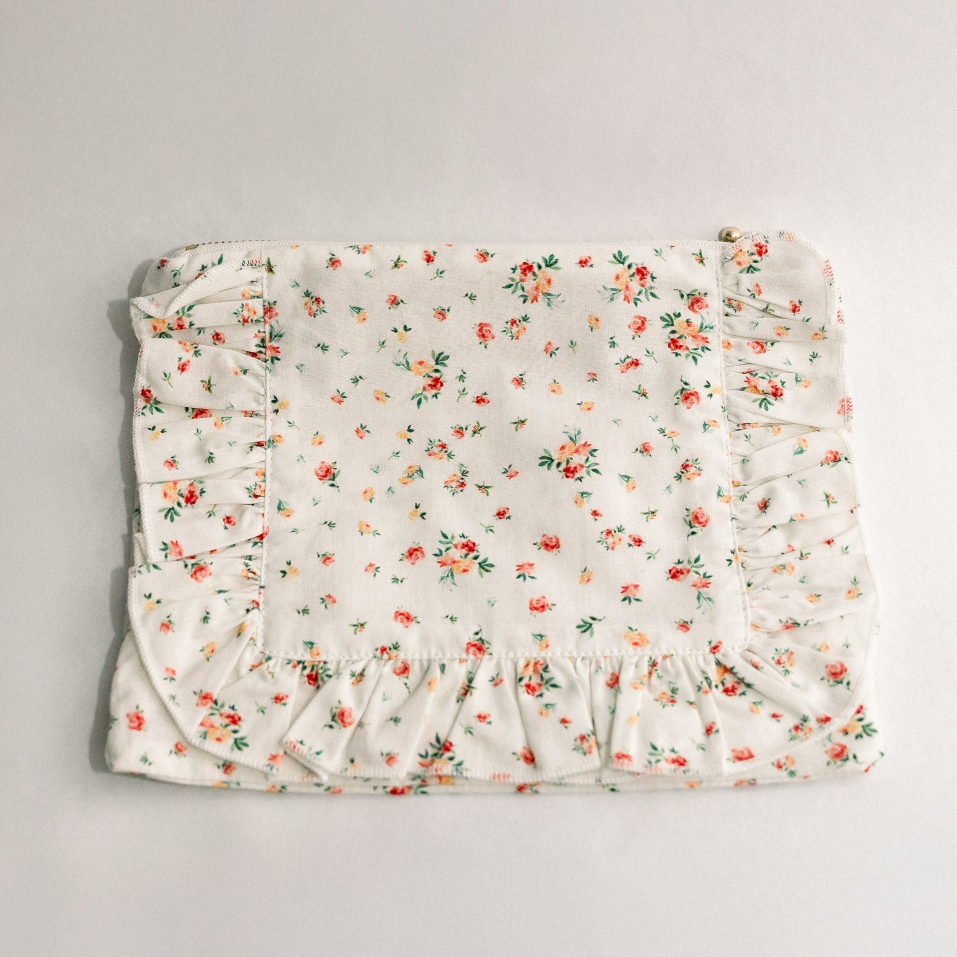 Vintage-Inspired Floral Pouch- Heirloom Bloom