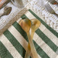 Olive Stripe Hand Towel