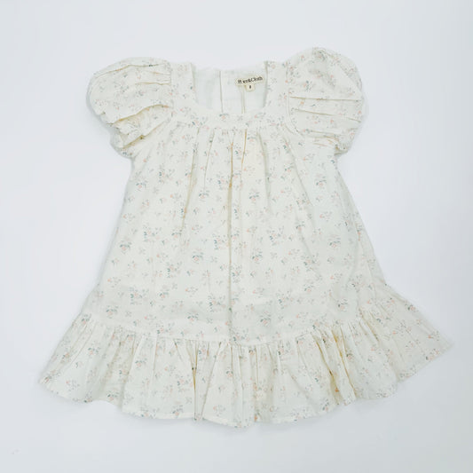 Ruffle Hem Weekend Dress-Cottage Floral