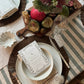 Chocolate Braid Detail Napkin | Set of 2