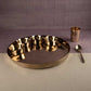Bronze (Kansa) high hiped plate (Thaali) Set (13.5")