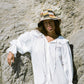 Fall Bucket Hat - Crocheted Multicolor Checkered