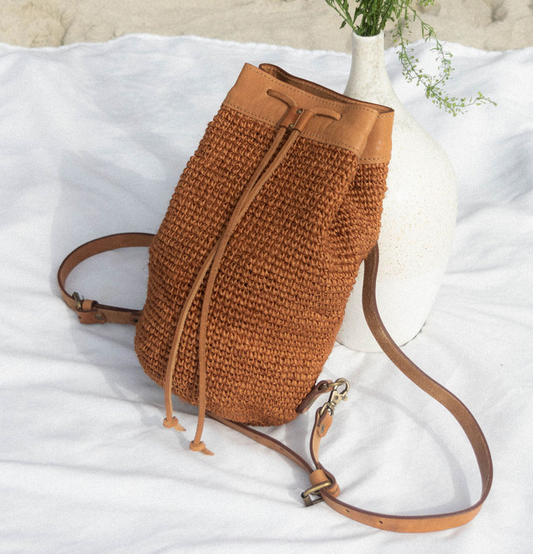 Transito Woven Mini Backpack | Orange