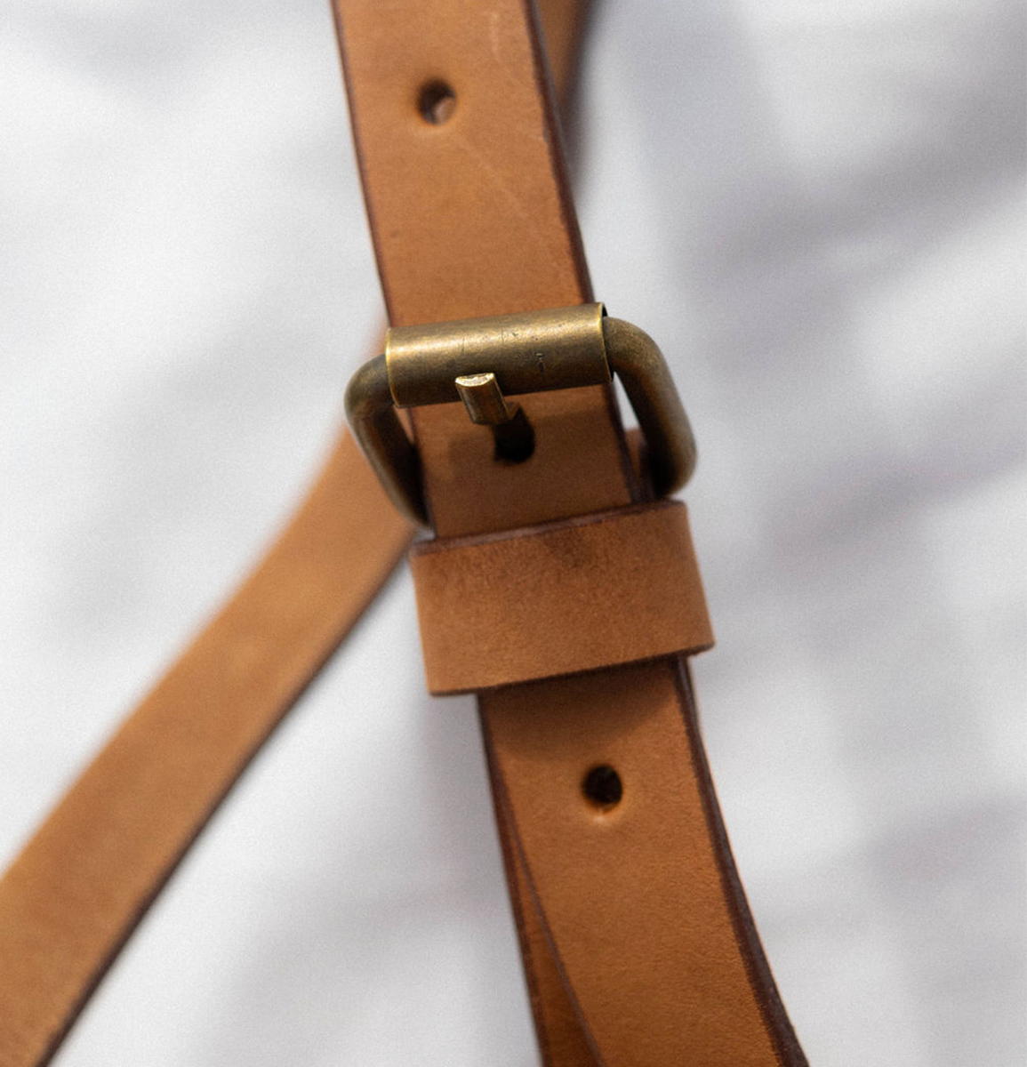 Transito Woven Mini Backpack | Brown-White