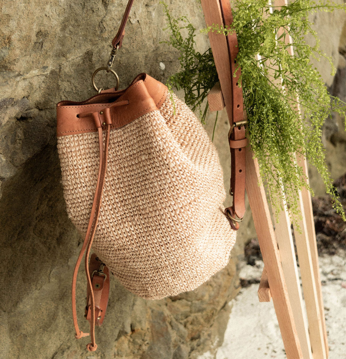 [WS] Transito Woven Mini Backpack | Natural
