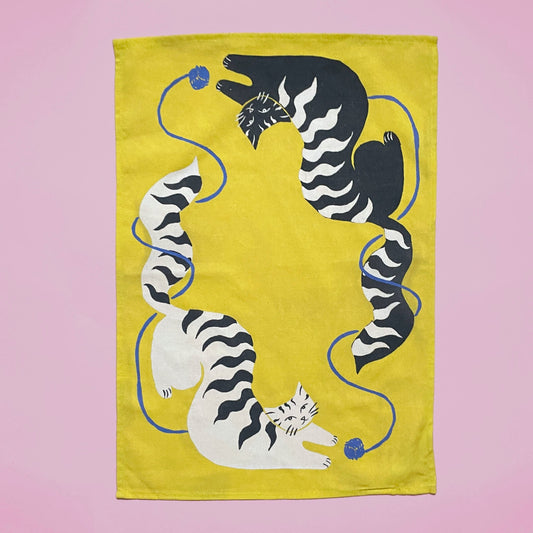 Magic Cats Organic Tea Towels