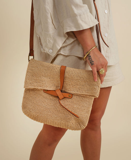[WS] Carmen Woven Crossbody Bag | Natural