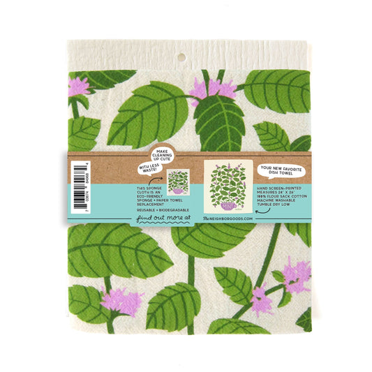 Mint Dish Towel + Sponge Cloth Gift Set