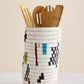 Mosaic Woven Vase or Wine Holder