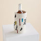 Mosaic Woven Vase or Wine Holder
