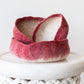 Berry Red Decorative Wool Nesting Bowls