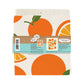 Orange Dish Towel + Sponge Cloth Gift Set