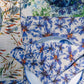 6 Organic Linen Placemats in Blue Harem