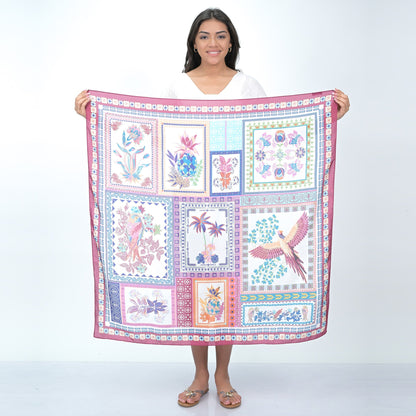 PINE FLAMINGO SCARF - MAROON