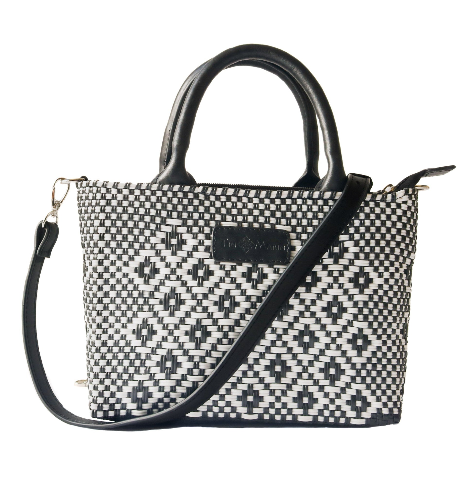 Panda Small Woven Crossbody Bag