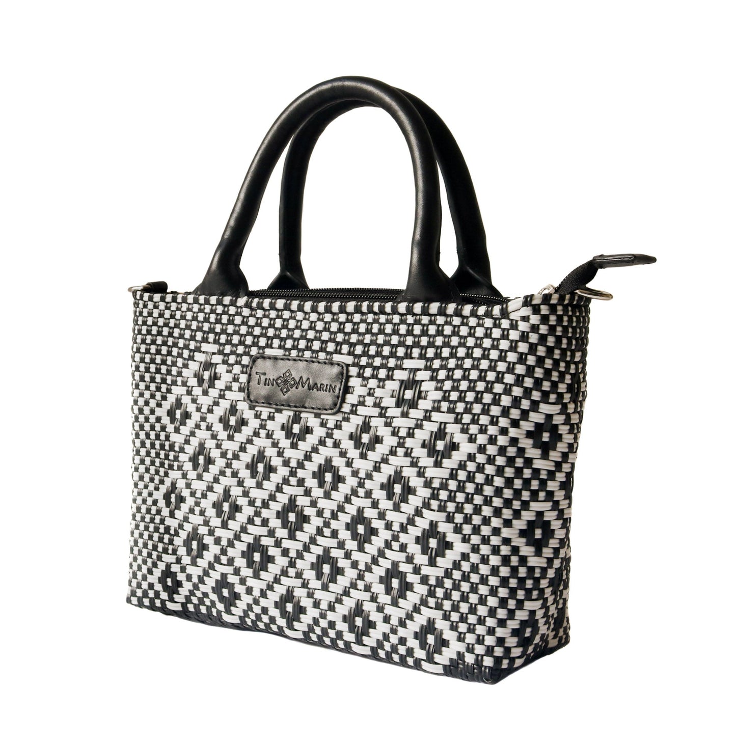 Panda Small Woven Crossbody Bag